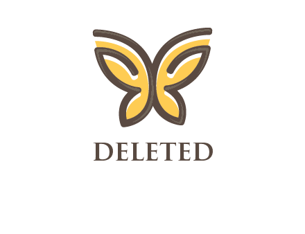 butterfly outline logo
