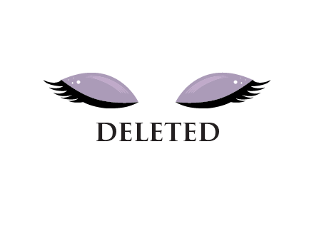 eyelashes and eye makeup icon